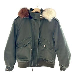 Maje fur down jacket